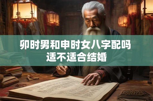 卯时男和申时女八字配吗 适不适合结婚