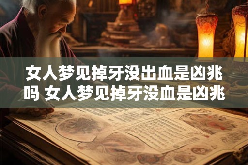 女人梦见掉牙没出血是凶兆吗 女人梦见掉牙没血是凶兆吗