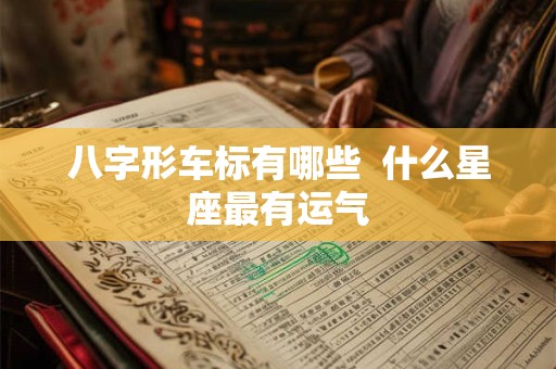 八字形车标有哪些  什么星座最有运气