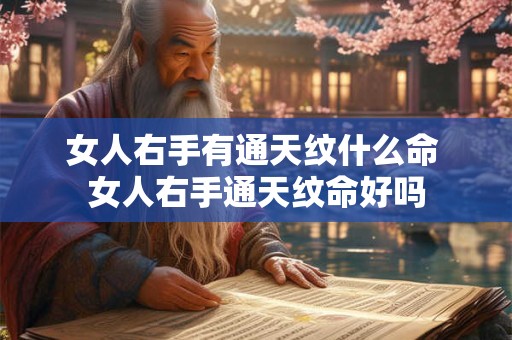 女人右手有通天纹什么命 女人右手通天纹命好吗