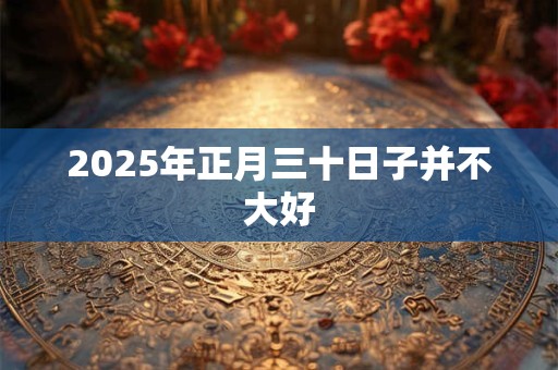 2025年正月三十日子并不大好
