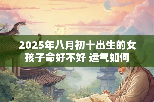 2025年八月初十出生的女孩子命好不好 运气如何