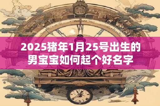 2025猪年1月25号出生的男宝宝如何起个好名字