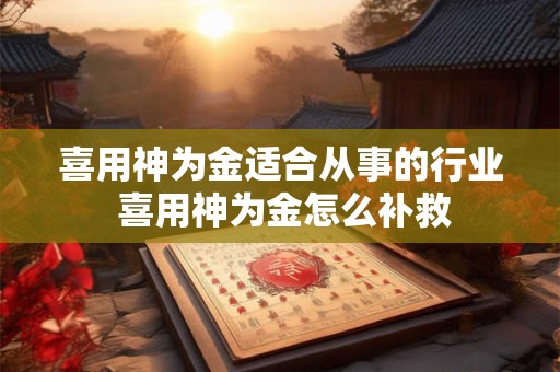 喜用神为金适合从事的行业 喜用神为金怎么补救