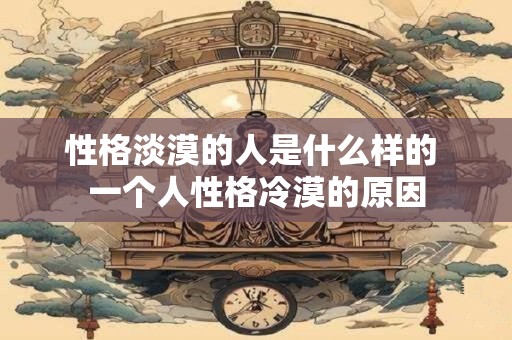 性格淡漠的人是什么样的 一个人性格冷漠的原因
