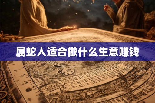 属蛇人适合做什么生意赚钱