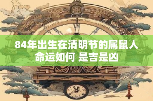 84年出生在清明节的属鼠人命运如何 是吉是凶