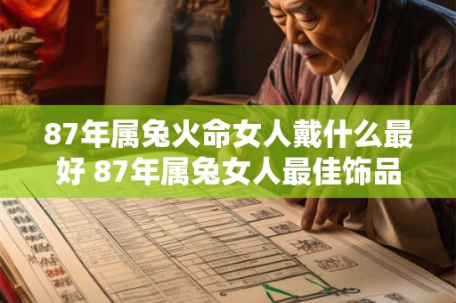 87年属兔火命女人戴什么最好 87年属兔女人最佳饰品是什么
