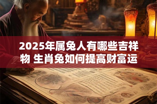 2025年属兔人有哪些吉祥物 生肖兔如何提高财富运势
