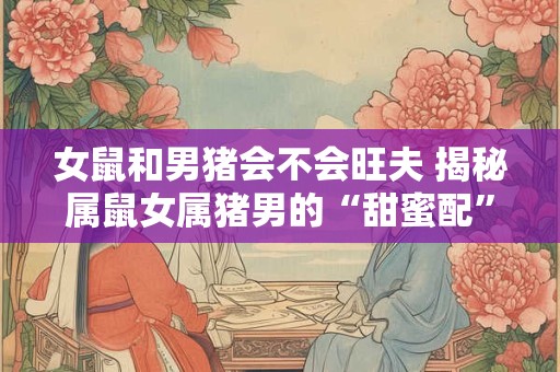 女鼠和男猪会不会旺夫 揭秘属鼠女属猪男的“甜蜜配”秘诀 女鼠和男猪会不会旺夫 揭秘属鼠女属猪男的“甜蜜配”秘诀