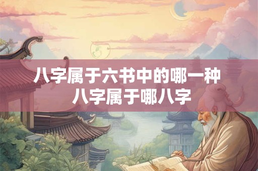 八字属于六书中的哪一种  八字属于哪八字