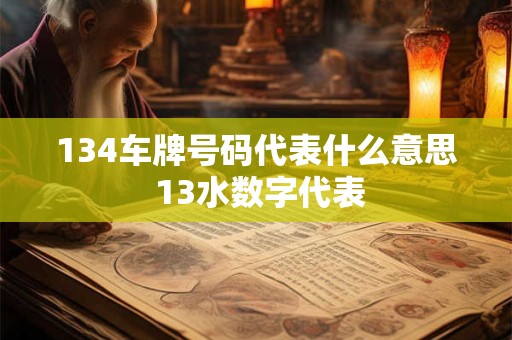 134车牌号码代表什么意思 13水数字代表 134车牌号码代表什么意思 13水数字代表