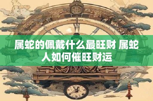 属蛇的佩戴什么最旺财 属蛇人如何催旺财运