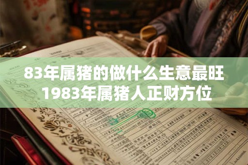 83年属猪的做什么生意最旺 1983年属猪人正财方位