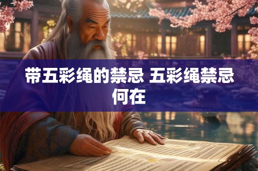 带五彩绳的禁忌 五彩绳禁忌何在
