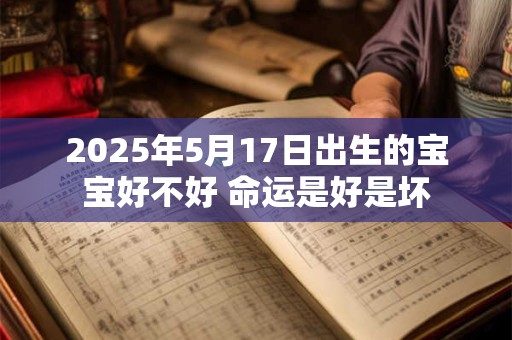 2025年5月17日出生的宝宝好不好 命运是好是坏
