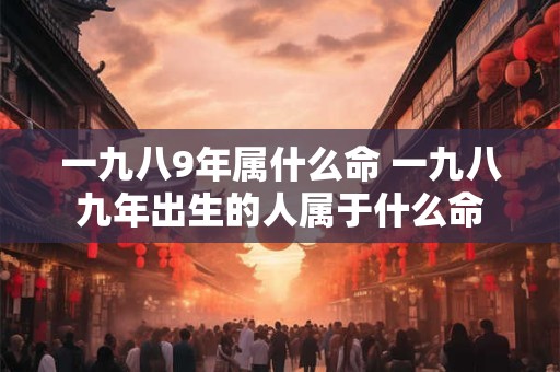 一九八9年属什么命 一九八九年出生的人属于什么命
