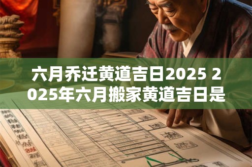 六月乔迁黄道吉日2025 2025年六月搬家黄道吉日是哪天