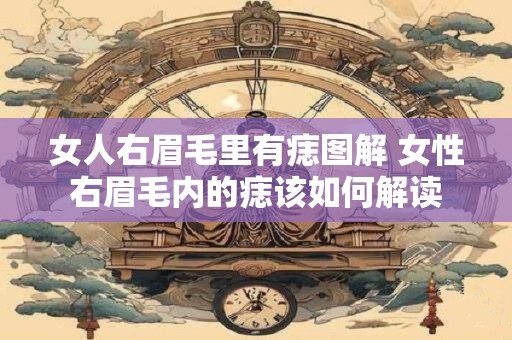 女人右眉毛里有痣图解 女性右眉毛内的痣该如何解读