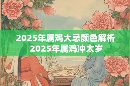 2025年属鸡大忌颜色解析 2025年属鸡冲太岁