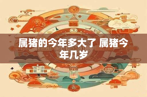 属猪的今年多大了 属猪今年几岁