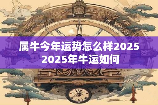 属牛今年运势怎么样2025 2025年牛运如何
