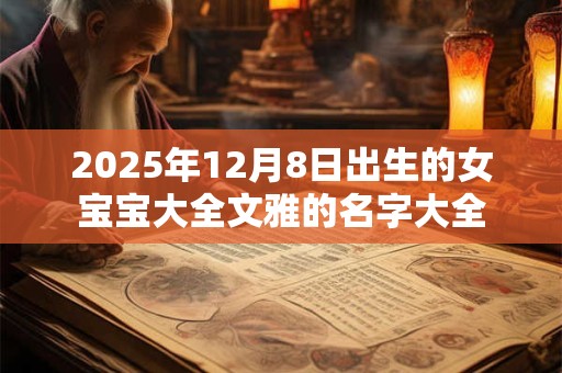 2025年12月8日出生的女宝宝大全文雅的名字大全