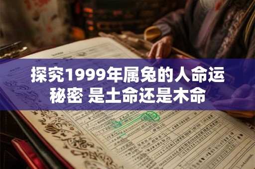 探究1999年属兔的人命运秘密 是土命还是木命