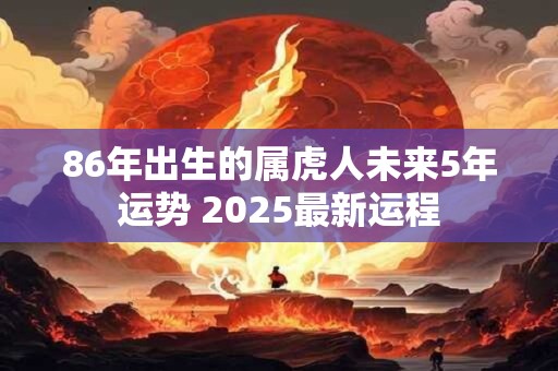 86年出生的属虎人未来5年运势 2025最新运程