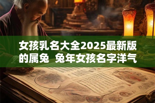 女孩乳名大全2025最新版的属兔  兔年女孩名字洋气有涵养