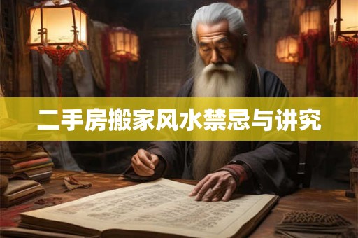 二手房搬家风水禁忌与讲究