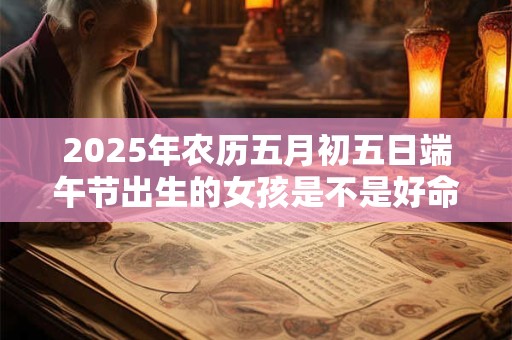 2025年农历五月初五日端午节出生的女孩是不是好命人