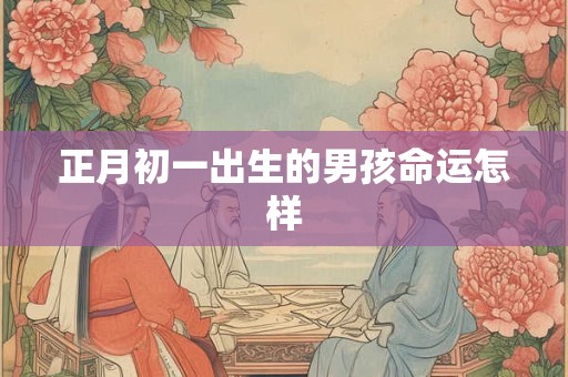 正月初一出生的男孩命运怎样