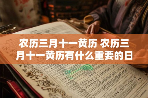 农历三月十一黄历 农历三月十一黄历有什么重要的日子或节气