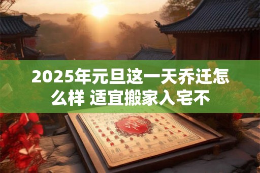 2025年元旦这一天乔迁怎么样 适宜搬家入宅不
