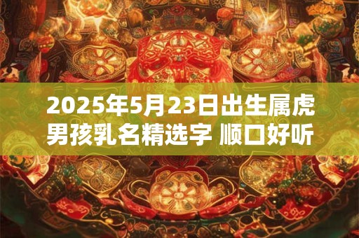 2025年5月23日出生属虎男孩乳名精选字 顺口好听的男孩乳名推荐