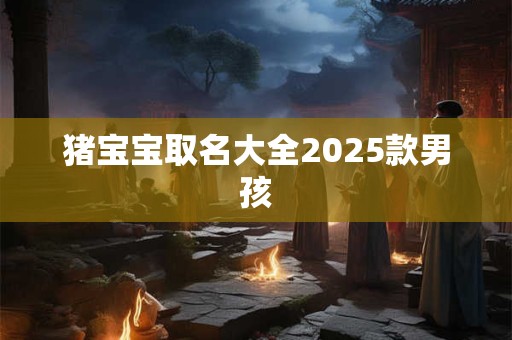 猪宝宝取名大全2025款男孩