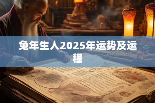 兔年生人2025年运势及运程