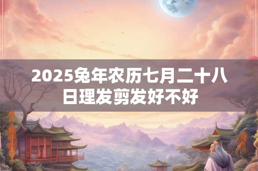 2025兔年农历七月二十八日理发剪发好不好