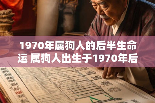 1970年属狗人的后半生命运 属狗人出生于1970年后半生命运如何