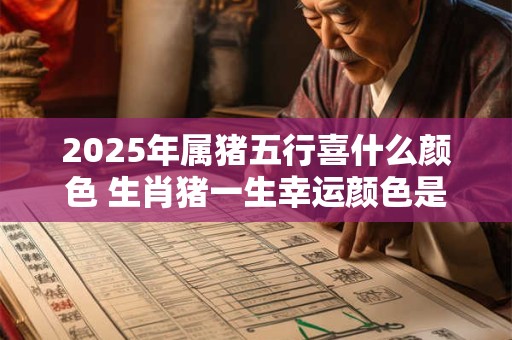 2025年属猪五行喜什么颜色 生肖猪一生幸运颜色是什么