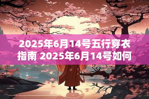 2025年6月14号五行穿衣指南 2025年6月14号如何根据五行选择穿衣风格