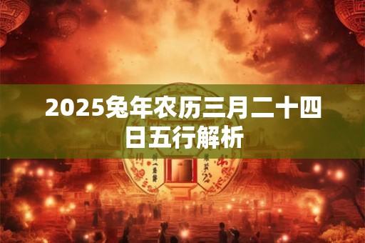 2025兔年农历三月二十四日五行解析