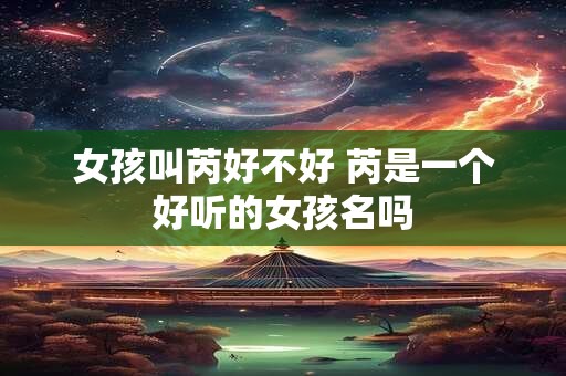 女孩叫芮好不好 芮是一个好听的女孩名吗