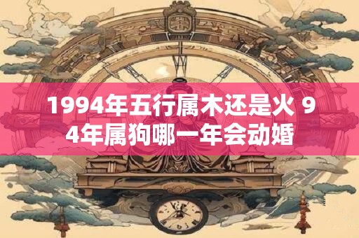1994年五行属木还是火 94年属狗哪一年会动婚