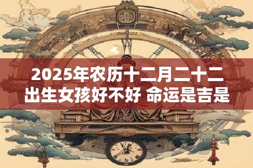 2025年农历十二月二十二出生女孩好不好 命运是吉是凶