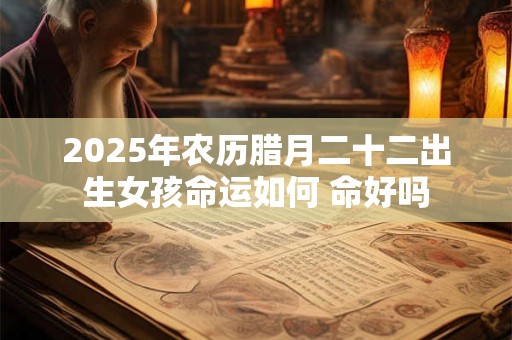 2025年农历腊月二十二出生女孩命运如何 命好吗