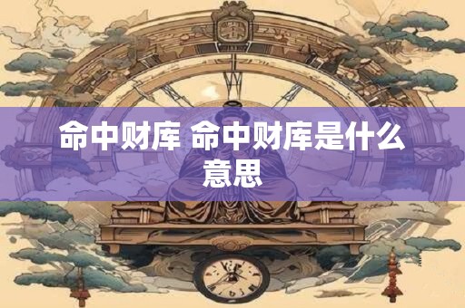 命中财库 命中财库是什么意思