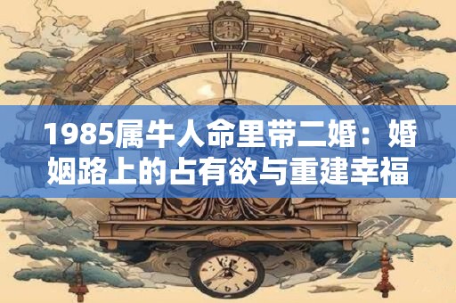 1985属牛人命里带二婚：婚姻路上的占有欲与重建幸福