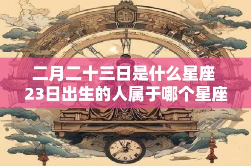 二月二十三日是什么星座 23日出生的人属于哪个星座